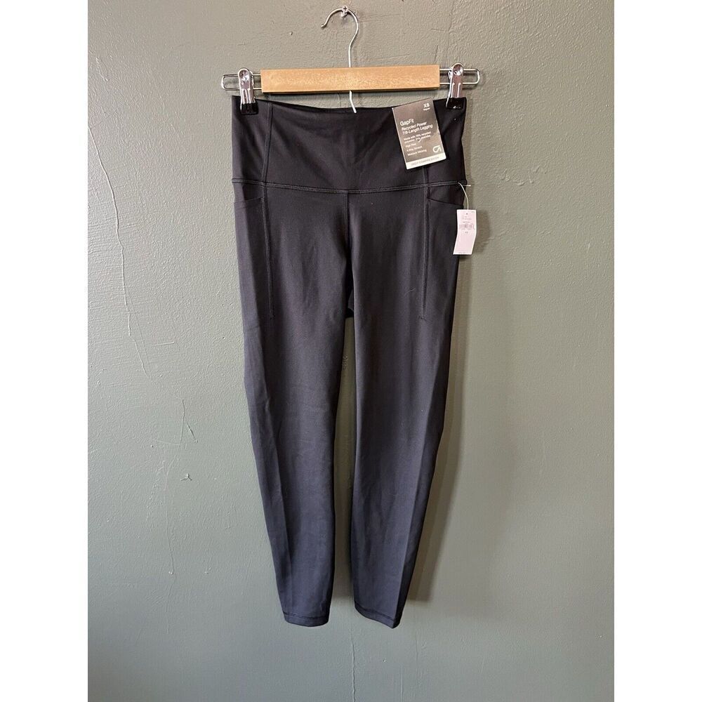 GapFit Womens Black Recycled Power 7/8 Legging Size XS NWT